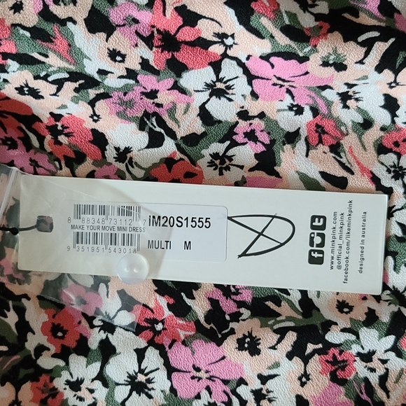 NWT MINKPINK Women's Make Your Move Floral Mini Dress, Size M - Picture 8 of 9